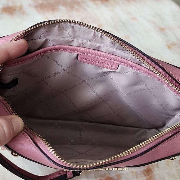 Michael Kors Sandrine Studded Saffiano Leather Crossbody Bag - Picture 12 of 16